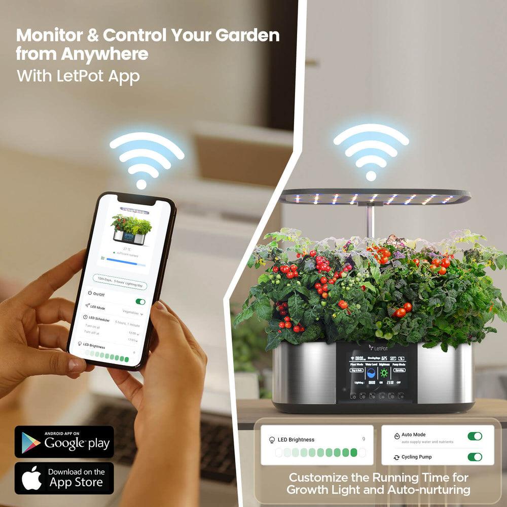 LetPot LPH Max: 21 Pods Smart 4-in-1 Hydroponics Growing System - Image 7