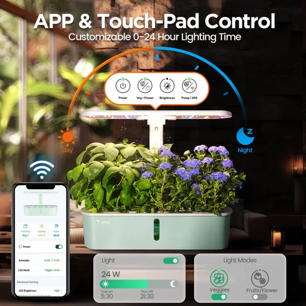 LetPot LPH-Air: 10 Pods Smart Hydroponic Growing System - Image 5