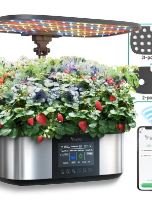 LetPot LPH Max: 21 Pods Smart 4-in-1 Hydroponics Growing System