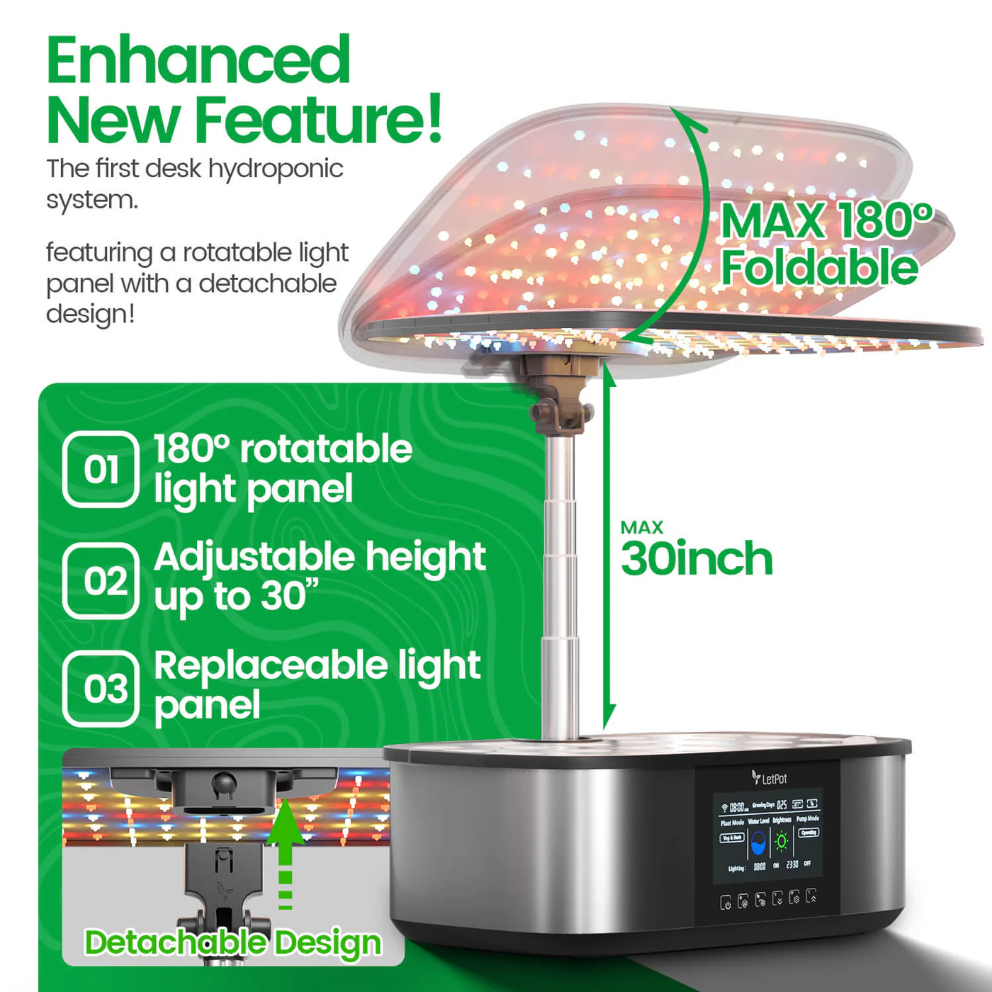 LetPot LPH Max: 21 Pods Smart 4-in-1 Hydroponics Growing System - Image 5